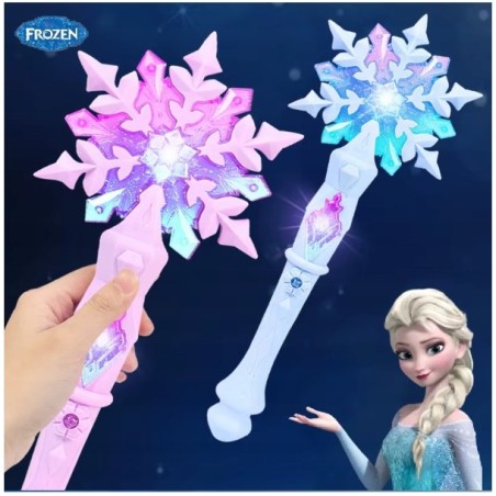 Różdżka Świecąca Frozen / Magiczna Laska z Efektem Dzwięku / Niebieska