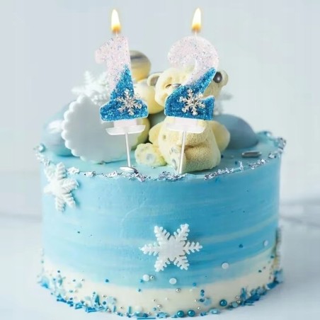 Świeczka Urodzinowa Na Tort / FROZEN / Świeczki na Urodziny / CYFRA 1