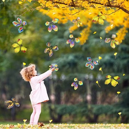 Magiczne latające motyle / Kolorowe / Nakręcane / Zestaw 5 sztuk