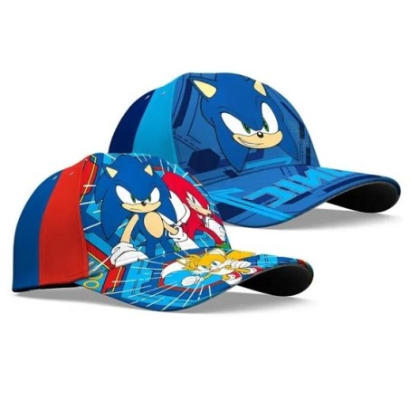 Czapka z daszkiem / dziecieca / Sonic / rozmiar 54 cm / bawelna
