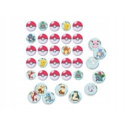 Gra Memory Pokemon / Edukacyjna gra pamieciowa dla dzieci / 32 eleme