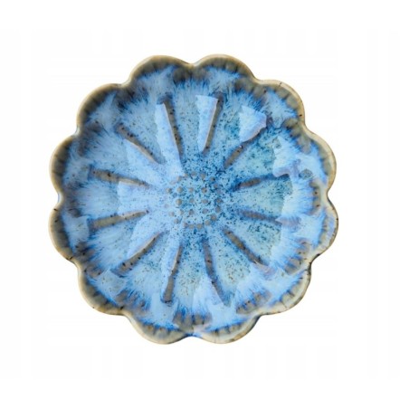 Ceramiczna Sosierka do Sosu Sojowego Niebieska Styl Japonski Sushi /