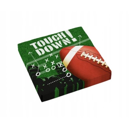 Serwetki jednorazowe / American Football / Urodziny / Rugby / 16 szt / Mecz