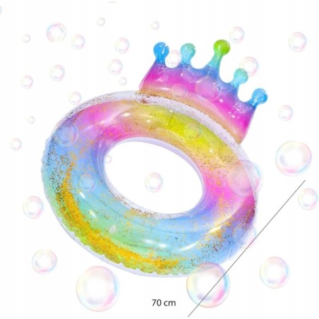 Koło do pływania Korona 70 cm / Brokatowe / Crown / Dmuchane