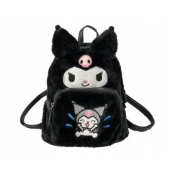 Plecak Kuromi Pluszowy Uroczy i Stylowy Plecaczek dla Fanow Sanrio!!