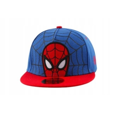 CZAPKA Z DASZKIEM SPIDER-MAN / FULL CAP / SNAPBACK / NIEBIESKA