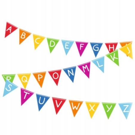 Girlanda / Baner Urodzinowy / Alfabet / Szkola / Przedszkole / 400 c