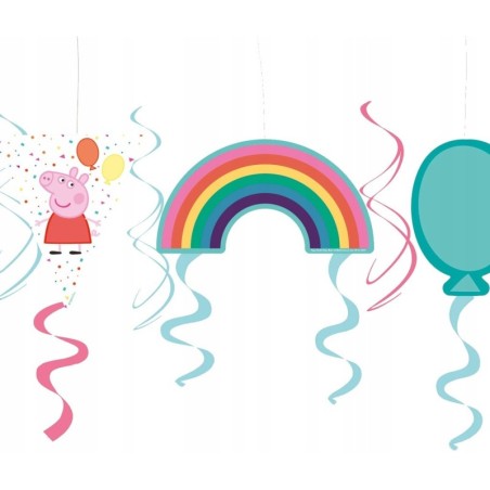 Spirale dekoracyjne / krecone ozdoby / Swinka Peppa / Peppa Pig / Ur