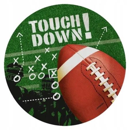 Talerzyki jednorazowe / American Football / Urodziny / Rugby / 8 szt