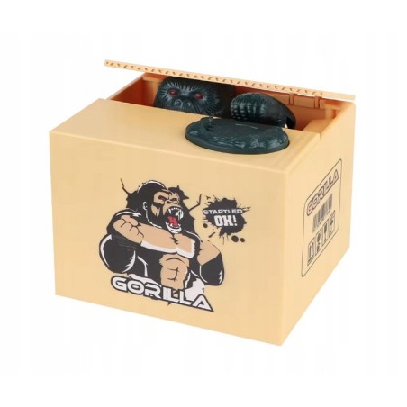 Skarbonka dla dzieci Elektroniczna MONEY BOX z motywem GORILLA