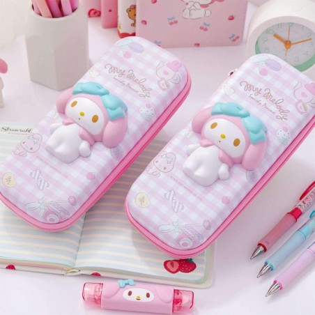 Piórnik My Melody Sanrio 3D Jednokomorowy szkolny Kuromi dla dziewczynek