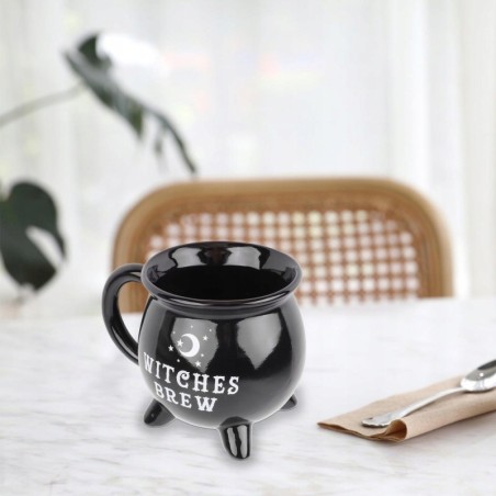 Kubek „Witches Brew” Czarny Kociołek Czarownicy Halloween Ceramiczny 350 ml