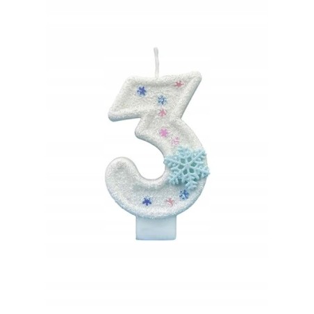 Świeczka Urodzinowa Na Tort / Świeczki / Śnieżynka / FROZEN / 3