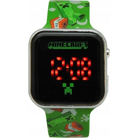 Zegarek Cyfrowy na rękę LED Minecraft Zielony