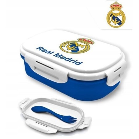 REAL MADRYT Pudełko śniadaniowe + sztućce / Lunchbox / Oficjalny produkt