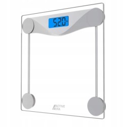 Waga łazienkowa Active Era Szkło Hartowane 6mm Dokładność 0,1kg LCD Step-On 2