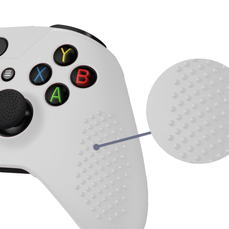 Etui na Pada Xbox One Silikon Case Pokrowiec z Wypustkami biały