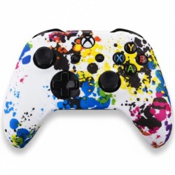 Etui Silikonowe na Pada Xbox One Pokrowiec biało-kolorowy
