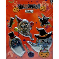 Naklejki Halloween Wypukłe Holograficzne Duch...