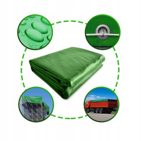 Jago Plandeka 650 g/m2 4 x 6m Zielona
