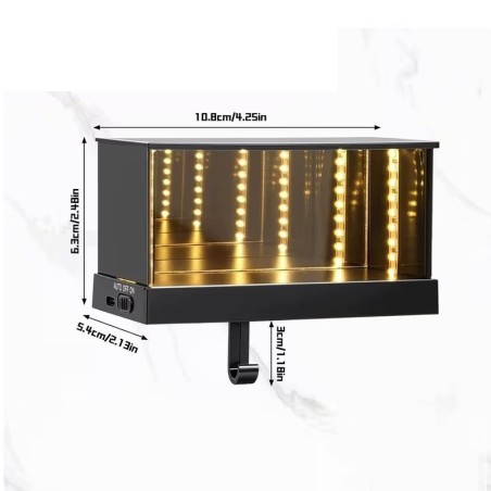 Wieszak na klucze LED Infinity Mirror...