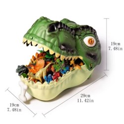 Zestaw Figurek Dinozaurów w Głowie T-Rexa 64el... 2