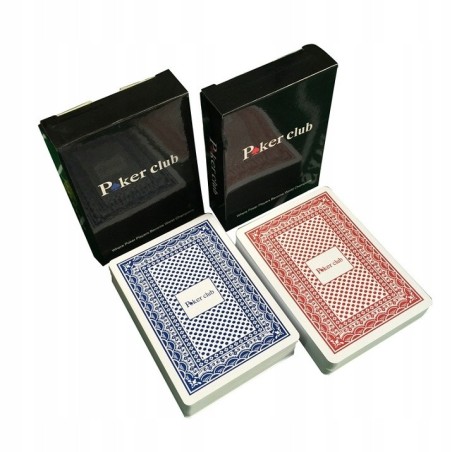 Karty do gry Poker Club 100% Plastic Dwie Talie