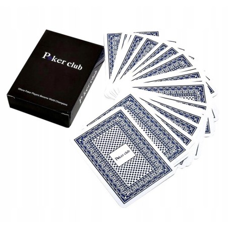 Karty do gry Poker Club 100% Plastic Dwie Talie