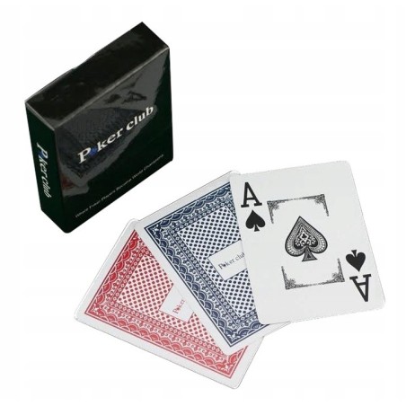 Karty do gry Poker Club 100% Plastic Dwie Talie