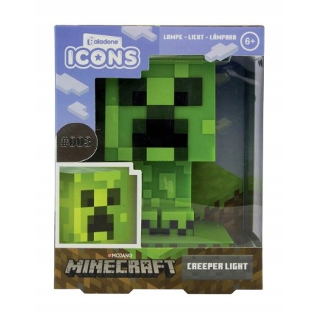 Lampka Minecraft Creeper Icons - Zielony