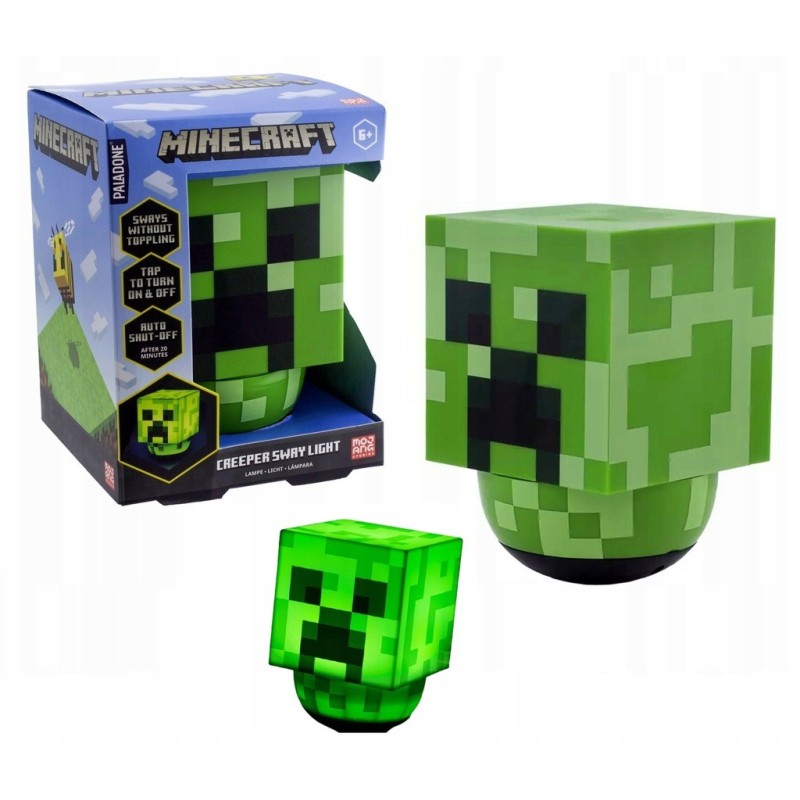 Lampka Minecraft Creeper Kołysząca Się 13 cm