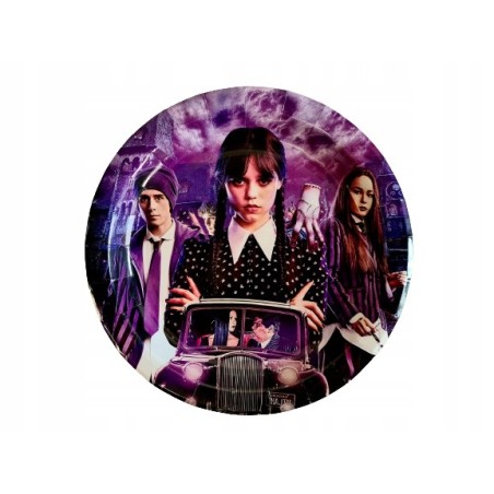 Talerzyki Papierowe WENESDAY sr. 18cm 10szt