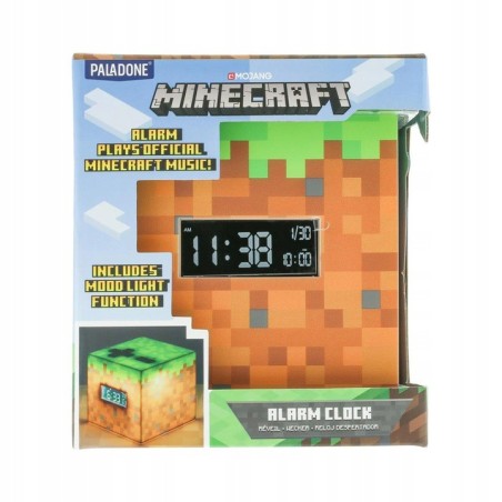 Lampka i Budzik Minecraft Zegar