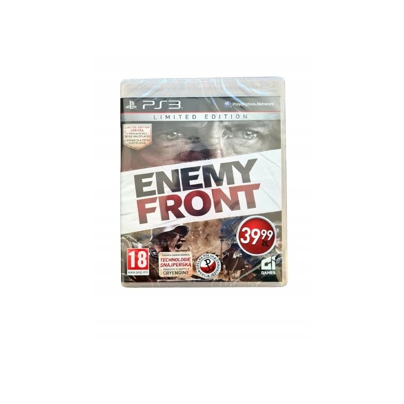 PS3 Enemy Front Limited Edition - Okładka Polska Dystrybucja