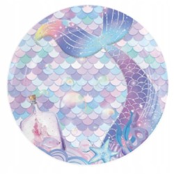 Talerzyki Papierowe SYRENKA sr. 23cm 10szt