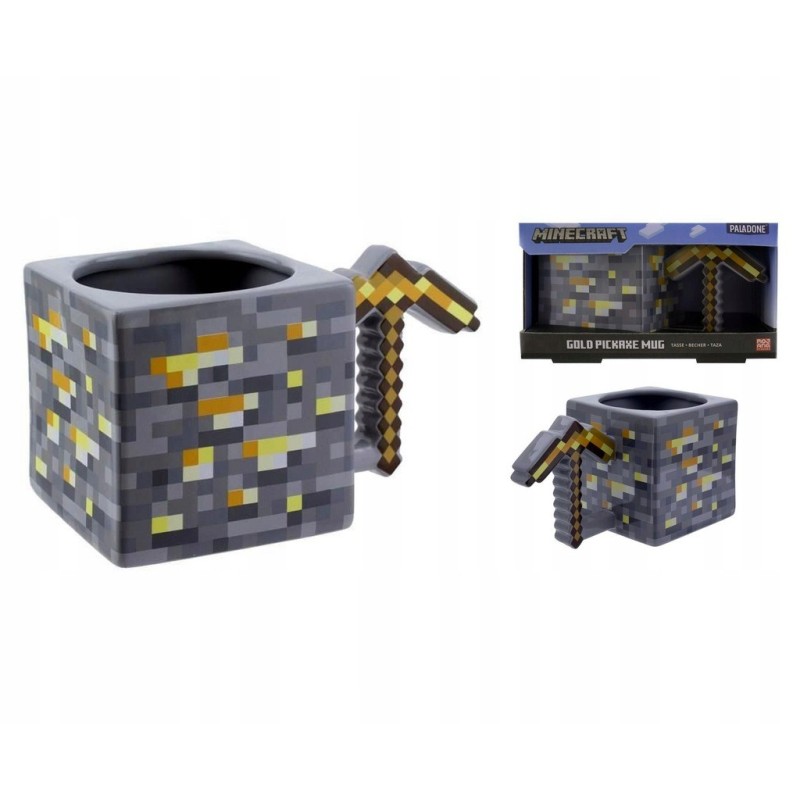 Kubek Ceramiczny MINECRAFT 3D - KILOF Złoty