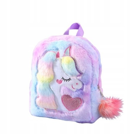 Plecak Dzieciecy Szkolny Przedszkolny Pluszowy Jednorozec UNICORN Fi