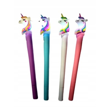 DLUGOPIS CIENKOPIS JEDNOROZEC UNICORN SWIECI 4SZT