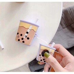 Etui Na Sluchawki AIRPODS BUBBLE TEA Fioletowy 2