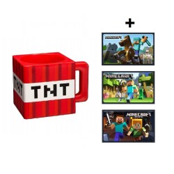 Kubek Plastikowy MINECRAFT TNT + Magnes