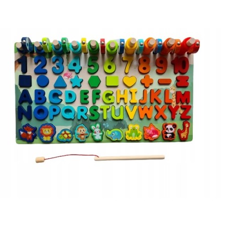 Klocki Drewniane EDUKACYJNE Zestaw 133 pcs