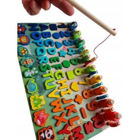 Klocki Drewniane EDUKACYJNE Zestaw 133 pcs