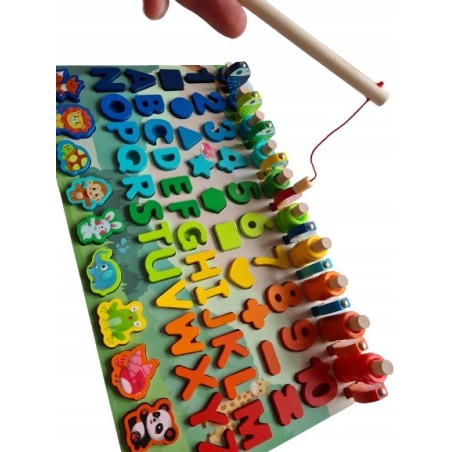 Klocki Drewniane EDUKACYJNE Zestaw 133 pcs