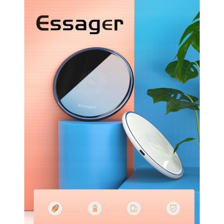 Ładowarka Bezprzewodowa ESSAGER 15W - biały