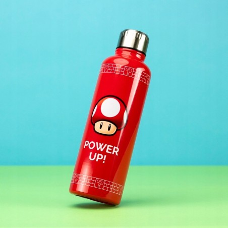 Bidon MARIO POWER UP! Butelka Metalowa na wodę 500ml
