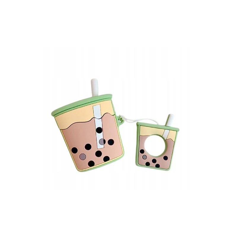 Etui Na Słuchawki AIRPODS - BUBBLE TEA - Zielony