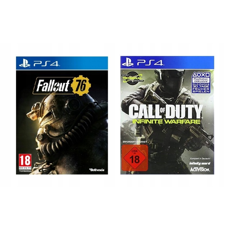 PS4 Zestaw 2 Gry Fallout 76 + Call of Duty Infinite Warfare