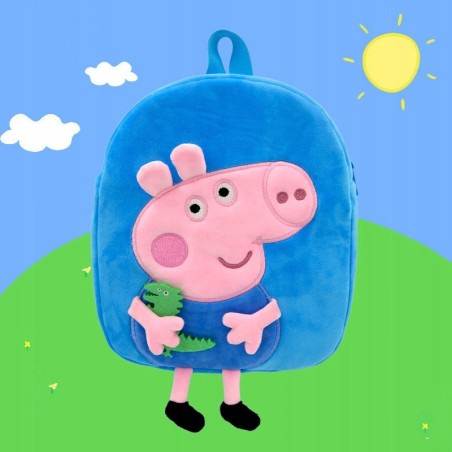 Plecak Dziecięcy Szkolny Przedszkolny ŚWINKA PEPPA GEORGE - Różowy