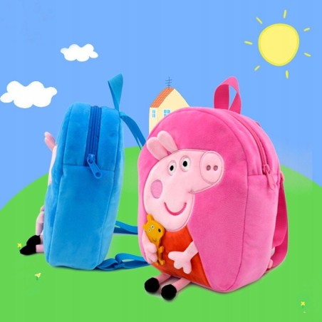 Plecak Dziecięcy Szkolny Przedszkolny ŚWINKA PEPPA GEORGE - Różowy