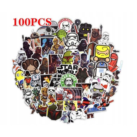 Naklejki STAR WARS 100szt